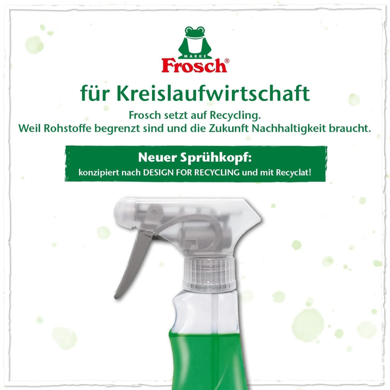 Chai Xịt Vệ Sinh Phòng Tắm, Loại Bỏ Bụi Frosch 500ml Hương Nho